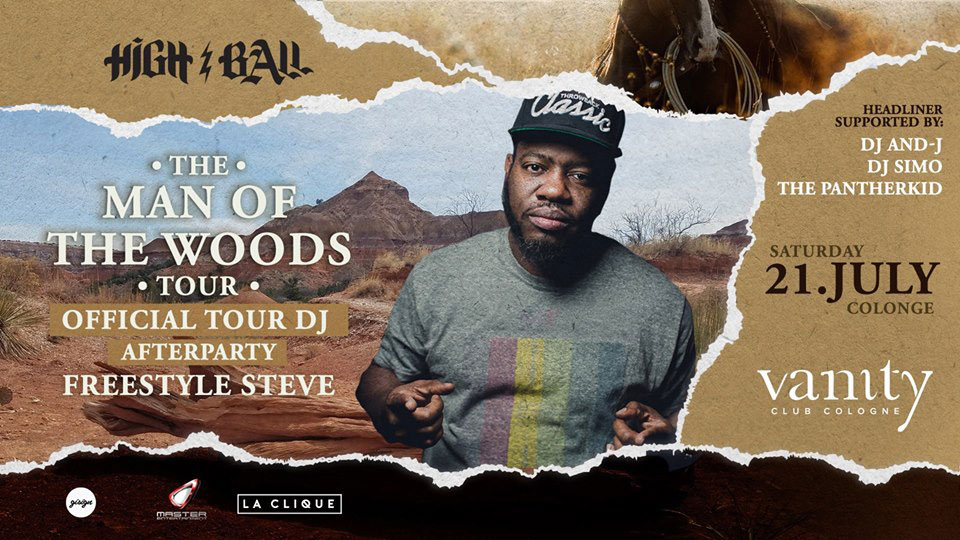 Man of The Woods Afterparty w/Freestyle Steve Official Tour DJ